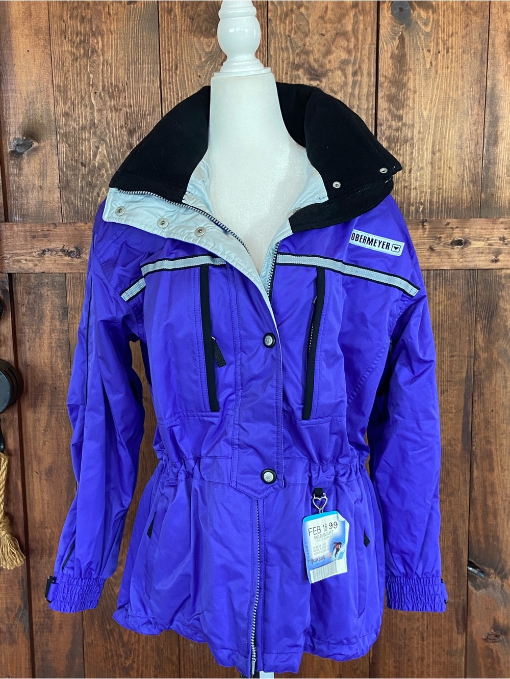 Vintage 90’s Obermeyer Bright Purple Women's Ski Jacket Size 12